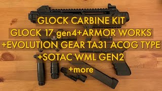 GLOCK CUSTOM CARBINE KIT tokyo marui glock17 gen.4 +armor works