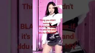 Thing you didn't notice in BLACKPINK as if it's your last and ddu du ddu du MV Resimi