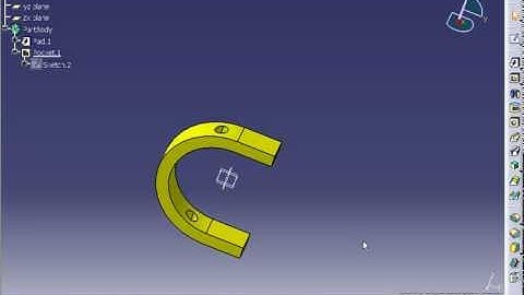 CatiaV5 Tutorial-104-Boolean Intersect Application