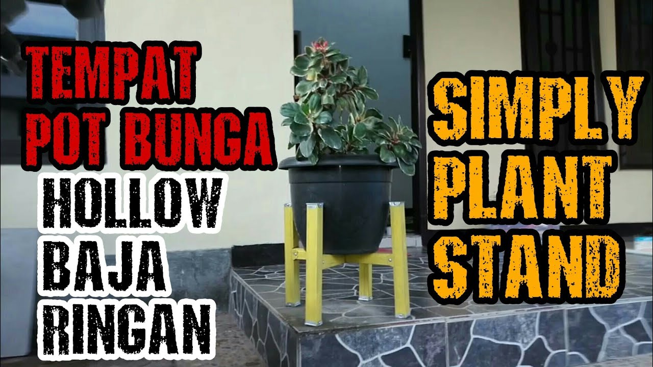 CARA MEMBUAT TEMPAT POT BUNGA  DARI  HOLLOW  BAJA  RINGAN  