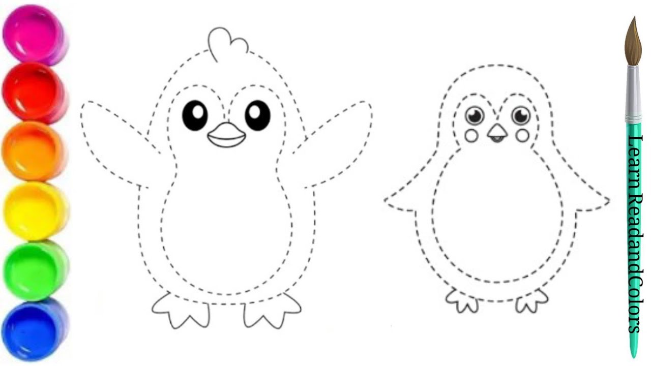 How to draw penguin step by step | Penguin drawing easy | Penguin ...