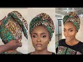 How to tie a simple ankara scarf  how to tie a turban
