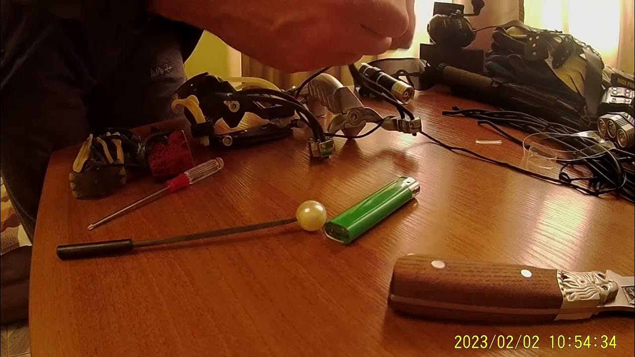 охота и рыбалка с рогаткой(делаем двойные тяжи для стрельбы дротиками ...