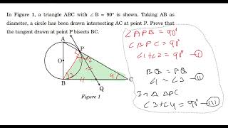 In Figure 1, a triangle ABC with B = 90 is shown  Taking AB as