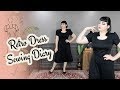 Making a Mid-century Inspired Sateen Dress // A Sewing Diary