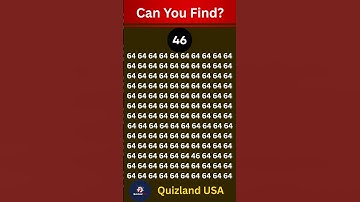 Only 1% Can Find 46! 🤯 | Odd Number Challenge #shorts