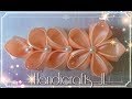 Mini tocado de listón/ flor kanzashi de listón muy fácil de hacer