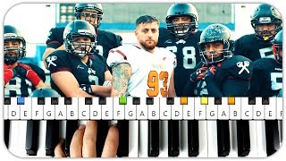 KC Rebell - Quarterback Instrumental Beat + Piano Tutorial MIDI