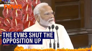 ‘I thought they (opposition) would take out the funeral procession of the EVM’: PM Modi