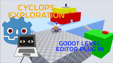 Cyclops Exploration. Godot 3-D Level Editor.