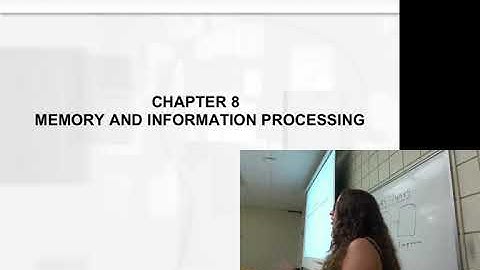 Chapter 8 memory Developmental Part I