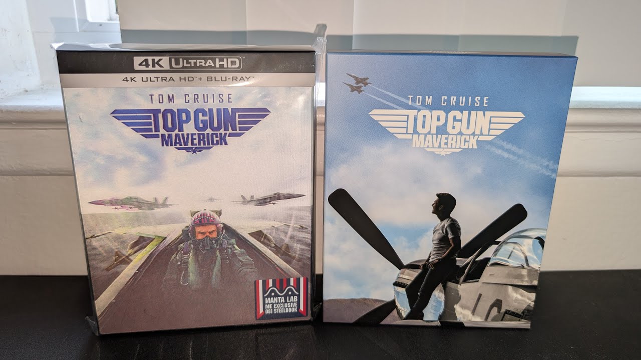Top Gun Maverick Fullslip Manta Lab 4K Premium WEA Steelbook 