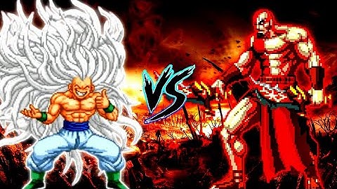 Goku SSJ Infinity Ultra Instinct V3 OP VS Kratos V2 OP in Jump Force Mugen