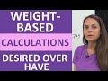 Weightbased dosage calculations desiredoverhave nursing school nclex review
