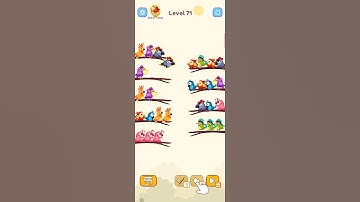 Bird Sort Colour GAMEPLAY LEVEL 71🔥Subscribe Channel@8-Bit games🔥