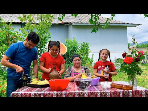 A REMARKABLE DAY IN RURAL VILLAGE! COOKING ULTRA DELICIOUS KOTLET WITH POTATO,TOMATO,AND EGGPLANT