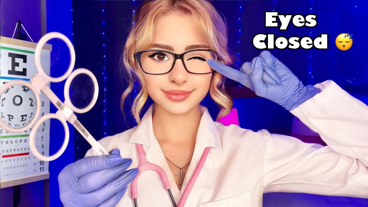 ASMR Cranial Nerve Exam but EYES CLOSED 👀 Doctor ASMR for Sleep ️