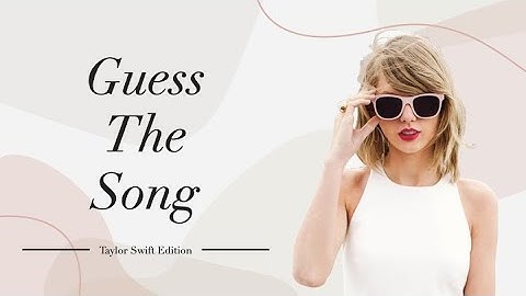 Guess the Taylor Swift Song by Emojis (Part 1)
