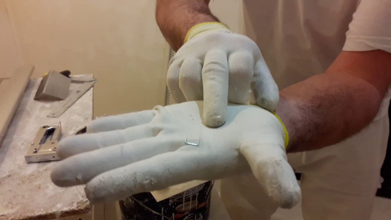 Установка перфорированного алюминиевого уголка. - YouTube