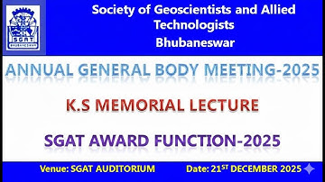 Annual General Body Meeting | SGAT Award Function 2025 | Watch LIVE