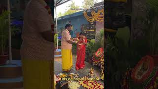 First day of school #aksharaabhyasa #back to school #kids colony preschool #tumkur