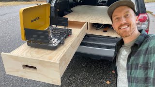 How To Build A Bed Platform In Your SUV For Car Camping (Land Rover LR2)