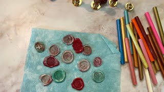 Making EASY wax seals using wax sticks made for glue guns! (link below to Amazon for wax sticks)