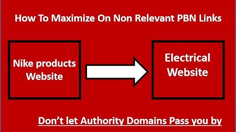 How To Maximize On Non Relevant PBN Links (Expired Domains)