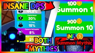 🚽0.01% CHANCE?! NOOB ATTEMPTS TO GET BOTH MYTHICS W/ 100+ SUMMONS IN TOILET TOWER DEFENSE! (roblox)