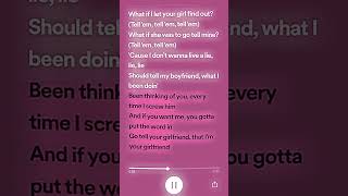 Tell Ur Girlfriend - Lay Bankz - Speed Up #shorts #lyrics