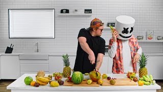 IRL Fruit Ninja with Evan Breen | Cooking with Marshmello
