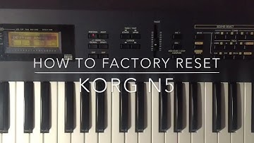 How to factory reset (initialize) KORG N5.