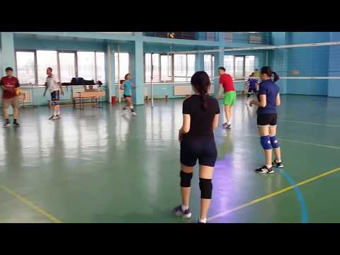 Видео: Волейбол. Казахстан. Астана. Любители. Разминка | Volleyball