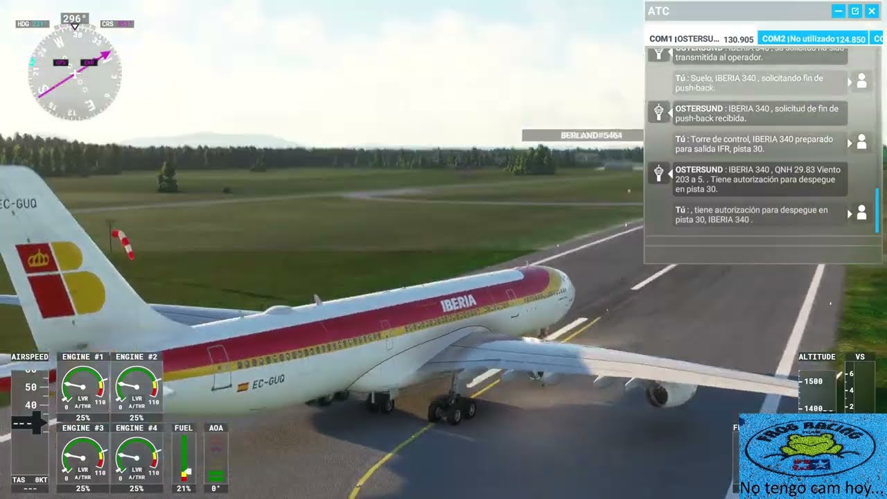 Clip from " Microsoft Flight simulator 2020 | SWEDEN - NORWAY| Airbus A340-300 " Live