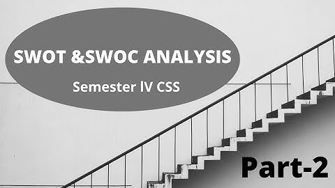 SWOT/SWOC ANALYSIS explanation in telugu, part 2, Semester lV CSS, B.A,B.Com,B.Sc