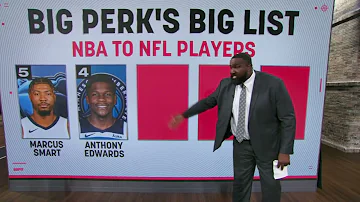 BAM‼ Big Perk reveals his TOP-5 list of NFL-ready NBA players 🏈 | NBA Today