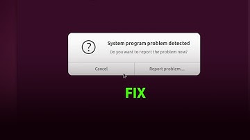 UBUNTU FIX: System program problem detected