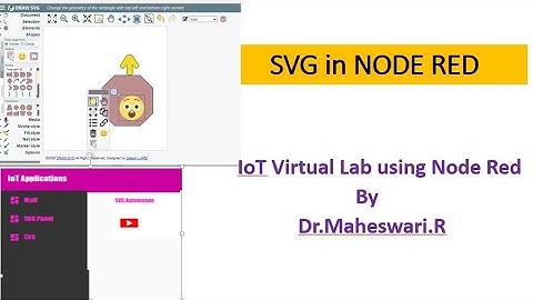 SVG - Vector Graphics (Drawing Editor) in Node Red | IoT Virtual Lab | Dr.MaheswariR