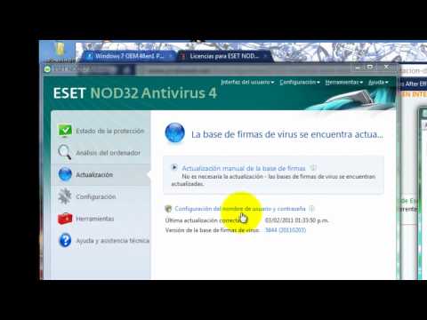 Vídeo: Com Actualitzar NOD32 A La Versió Completa