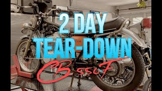 2 Day tear down cb550f NeW Pr0jEct!