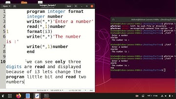 [ForTran 5] Integer Format