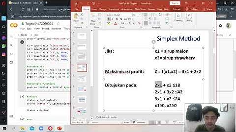 Tugas4 Teknik Optimalisasi - Simplex Method