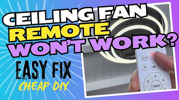 Remote for Ceiling Fan Stopped Working! Easy DIY Fix by First-Timer.