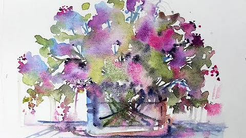 LooseWatercolours.com Beginners 'Square Florals' with Andrew Geeson