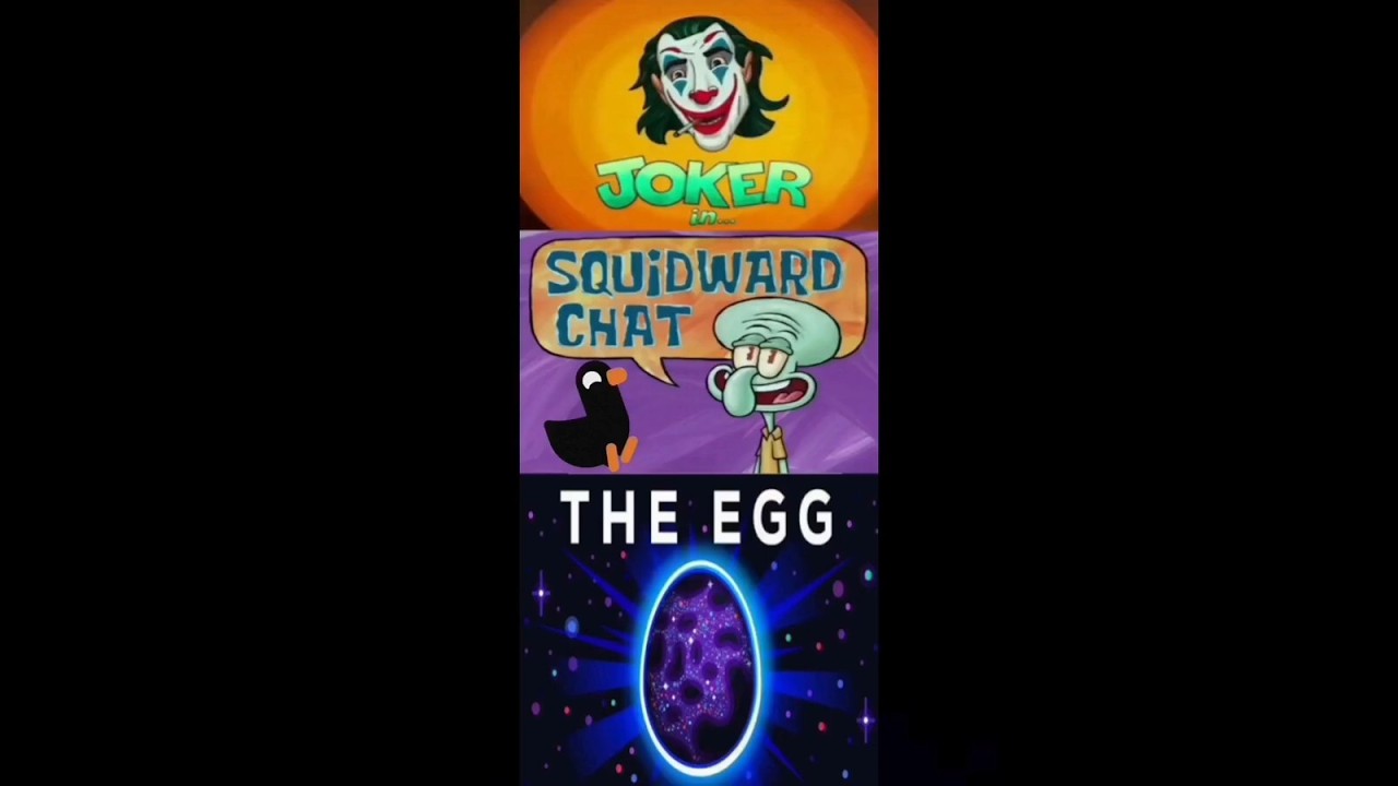 The Egg with Kurzgesagt, Joker, & God on Squidward Chat #shorts #joker #spongebob