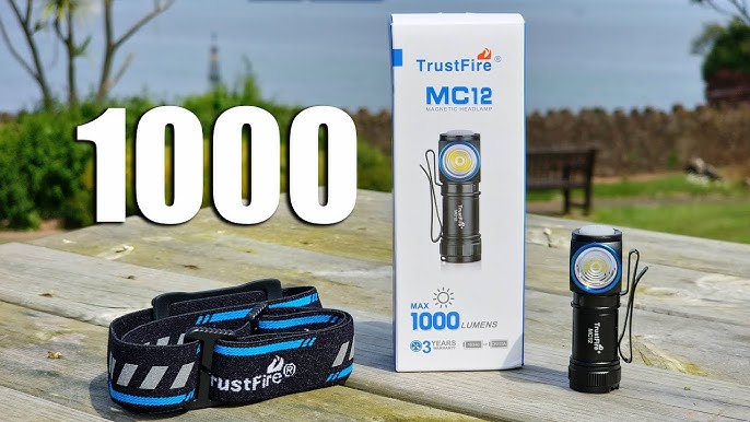 TrustFire MC12 Mini lampe frontale LED lampe de poche torche 1000