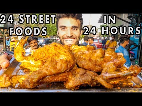 Eating 24 INDIAN STREET FOOD DISHES in 24 HOURS!