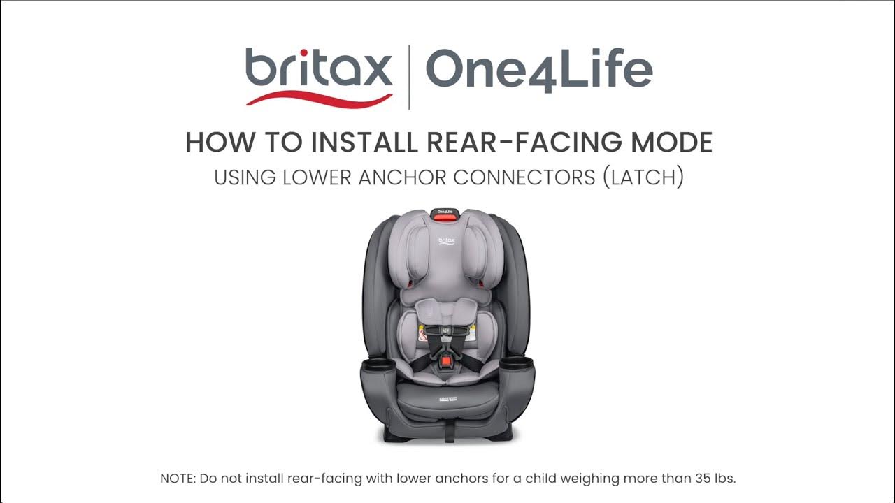 How to Install RearFacing with LATCH Britax One4Life AllInOne Car