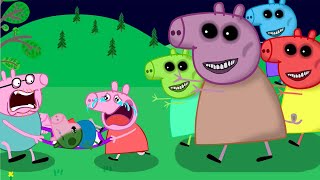 MOMMY ZOMBIE APOCALYPSE, rainbow zombie in peppa pig city  FUNNY PEPPA PIG HAPPY STORY
