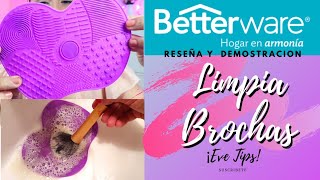 LIMPIA BROCHAS BETTERWARE  tapete con 7 en 1PONGAMOSLO A PRUEBA!!Funciona??/EVE TIPS